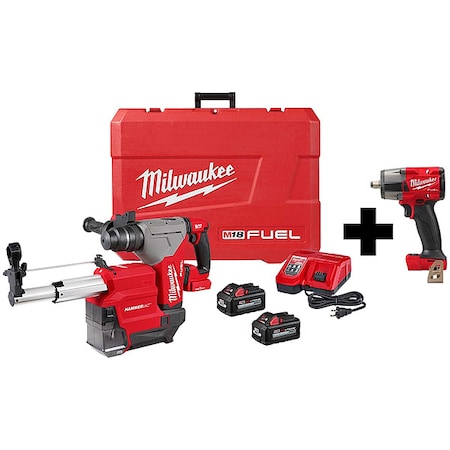 Milwaukee Tool M18 1-1/8" SDS+ Rotary, M18 1/2" MTIW 2915-22DE, 2962-20