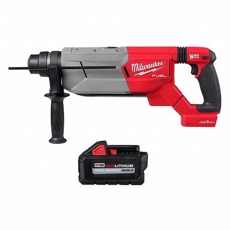 Milwaukee Tool Rotary Hammer and Battery, 18 V, SDS-Plus 2916-20, 48-11-1865