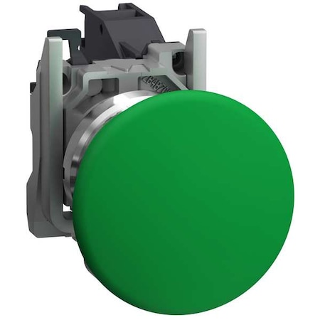 Schneider Electric Push Button Operator, Mushroom Head, Momentary Action, Not Applicable Release, Non-Illuminated XB4BC31GEX