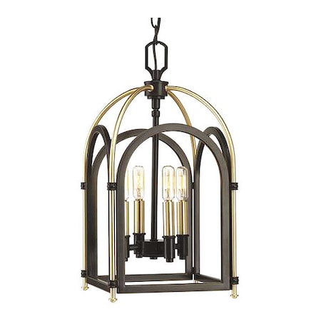 Progress Lighting Westfall Four-Light Foyer Pendant, Color: Brown P500038-020