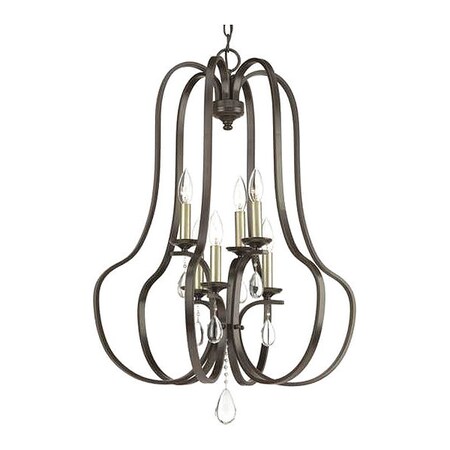 Progress Lighting Anjoux Six-Light Pendant, Color: Brown P500100-020