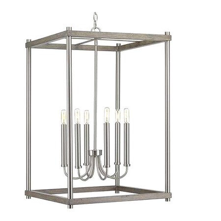 Progress Lighting Fontayne Six-Light Pendant, Color: Gray P500089-009