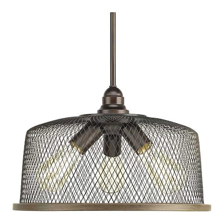 Progress Lighting Tilley Three-Light Pendant, Color: Brown P500079-020