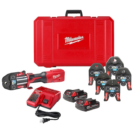Milwaukee Tool 2922-22M Press Tool Kit M18 FORCE LOGIC with One-Key, For 1/2 in to 4 in, 18V 2922-22M