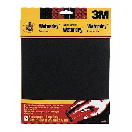 3M Wetordry Sandpaper 9086NA, 9"x11", Ex, PK50 9086NA
