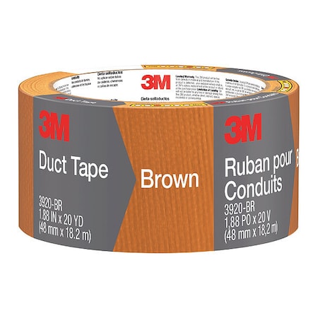 3M Brown Duct Tape 3920-BR, 1.88"x20yd, PK12 3920-OR