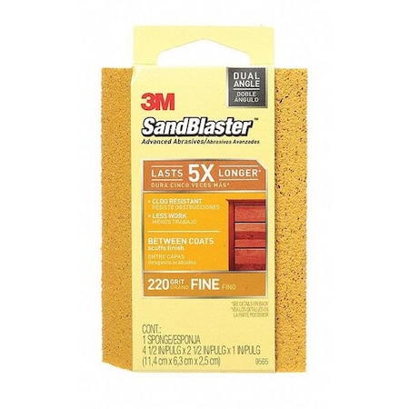 3M Sand Blaster, Angle Sndg Spng 9565, PK12 9565