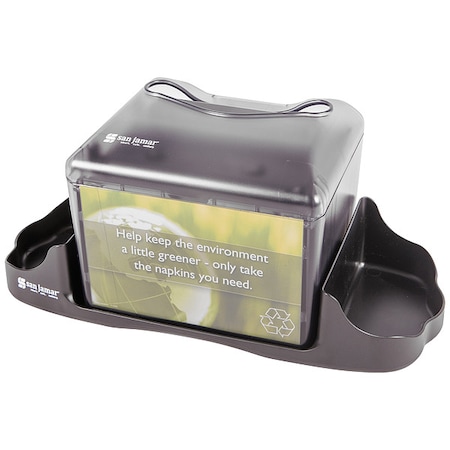 Zoro Select Napkin Dspr, 6 1/8in D, 6 1/4 in H, Black H4005CTBK