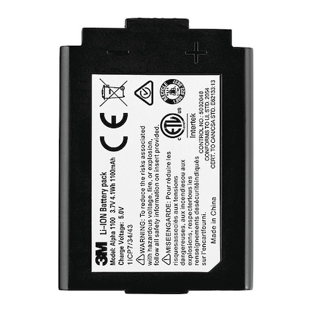 3M Rechargeable Li-Ion Battery Pack, Al, PK8 ALPHA1100