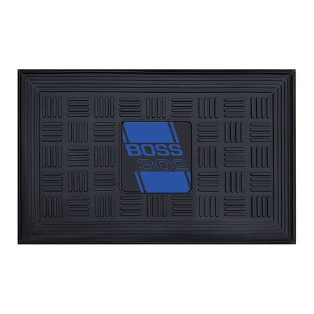 Fanmats Boss 302 Door Mat, 19.5"x31.25", Blue 16237