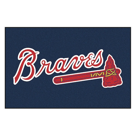 Fanmats Atlanta Braves Starter Rug, 19"x30" 6432