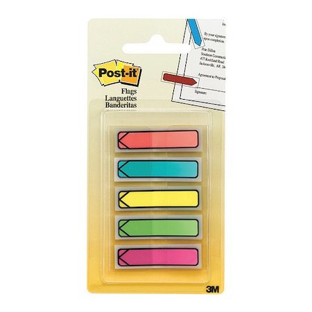 Post-It PostitFlags 684ARR2, .47"x1.7" As, PK24 684ARR2