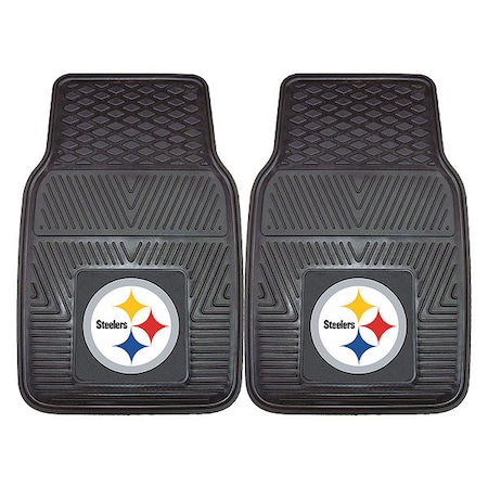 Fanmats Pittsburgh Steelers Vinyl Car Mats, PK2 8752