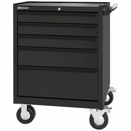 Kennedy Maintenance Pro(TM) Rolling Tool Cabinet, 5 Drawer, Black 295MPBK