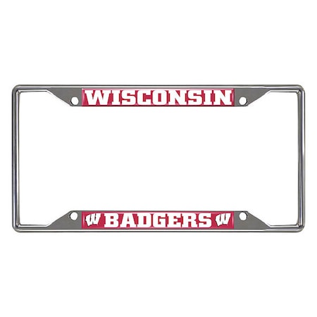 Fanmats Wisconsin License Plate Frame 14934