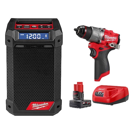 Milwaukee Tool M12 RADIO+ M12 FUEL HD + 4.0 STARTER KIT 2951-20, 3404-20, 48-59-2440