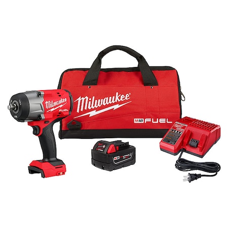 Milwaukee Tool M18 FUEL 1/2" High Torque Impact Wrench w/ Friction Ring Kit, Contractor Bag Kit 2967-21B