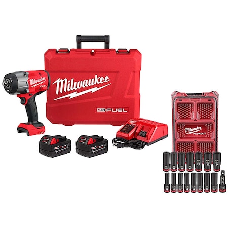 Milwaukee Tool HTIW and Socket Set 2967-22, 49-66-6803