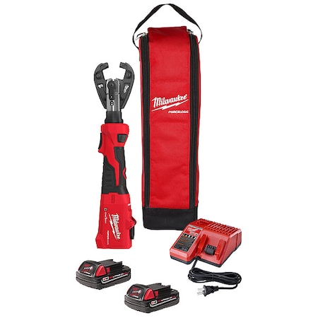 Milwaukee Tool M18 FORCE LOGIC 6 Ton Linear Utility Crimper Kit with Kearney Jaw 2978-22K