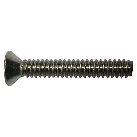 Zoro Select #6-32 x 5/16 in Phillips Flat Machine Screw, Plain 18-8 Stainless Steel, 100 PK U51300.013.0031