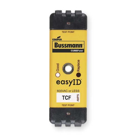 Eaton Bussmann UL Class Fuse, CF Class, Time-Delay, 100A, 600V AC, Indicating TCF100