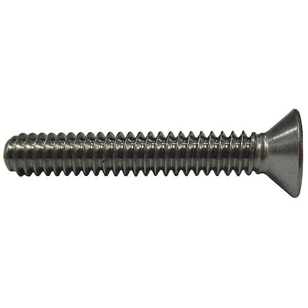 Zoro Select #4-40 x 5/8 in Phillips Flat Machine Screw, Plain 18-8 Stainless Steel, 100 PK U51300.011.0062
