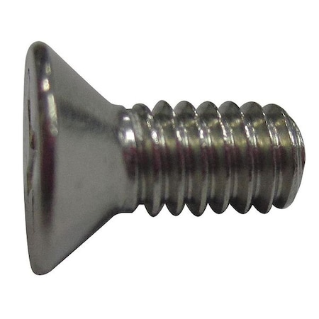 Zoro Select #8-32 x 1 in Phillips Flat Machine Screw, Plain 18-8 Stainless Steel, 100 PK U51300.016.0100