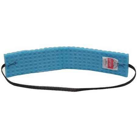 Condor Sweatband, Blue, Cooling Head Band, Cellulose, Evaporative-Cooling, Universal Size, 100 Per Pack 2AF07