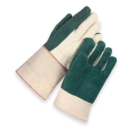 Wells Lamont Heat Resistant Gloves, Cotton, 400 Degrees F Max Temp., Green, Men's L, 1 PR Y6302L