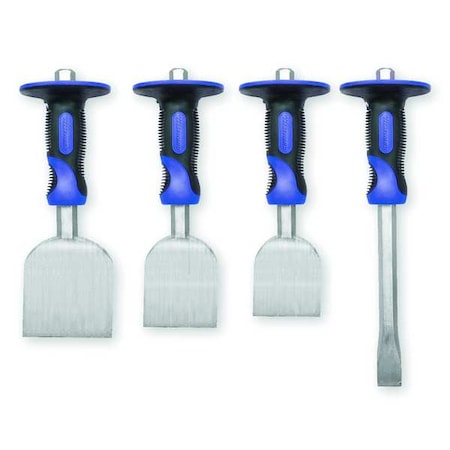 Westward Handguarded Chisel Set, 4 Pc 2AJK7
