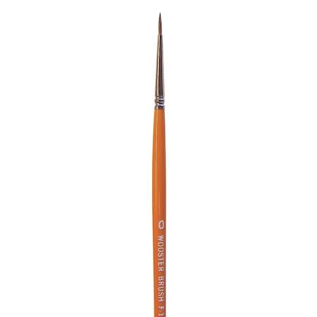 Wooster #0 Artist Soft, Red Sable Bristle, Paint Brush, Wood Handle F1627-0
