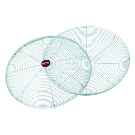 Dayton Fan Guard For 24 in Blade Dia, Polyester Powder Coated, Steel, Gray, Mounting 2-3/4 in x 4-1/2 in 2ATB9