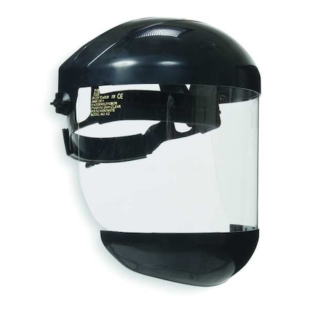 Condor Ratchet Face Shield Assembly, Clear Visor, Polycarbonate, Swing Ratchet Suspension, Uncoated Lens 2AUB7