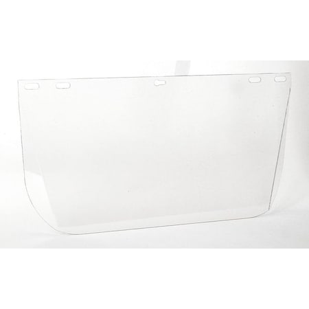 Condor Face Shield Visor, Clear Visor, Polycarbonate, Uncoated Lens, Clear 2AUB6