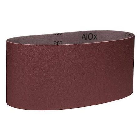 3M Sanding Belt, 4 in W, 21 3/4 in L, Coated, Aluminum Oxide, 80 Grit, Medium, 340D, Brown 7100231080