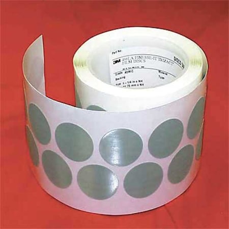 3M PSA Disc Roll, NoHole, 1-1/4 In, A7G, SC, PK4 7000118199