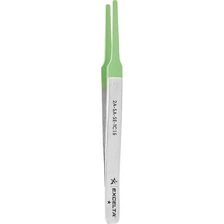 Excelta Tweezers, SS, Straight, Flat 2A-SA-SE-TC15