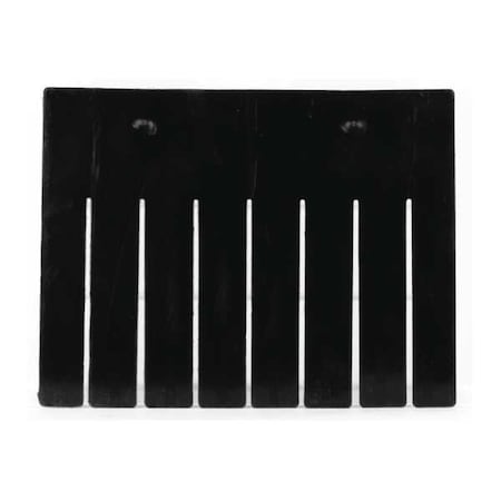 Akro-Mils Bin Divider, Plastic, Black, 9-3/4 in L x 7-31/64 in H, 6 PK 41168