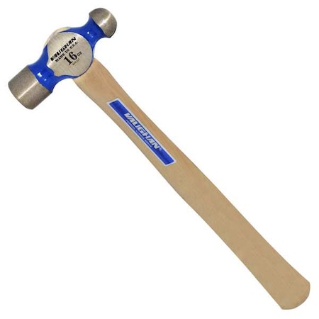 Vaughan 16 oz. Ball Peen Hammer, 14 in L Hickory Handle, Steel Head TCO16