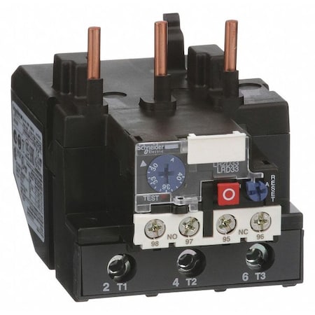 Schneider Electric Overload Relay, 1NC/1NO, 30 A Min current, 40 A Max current, 1000V AC LRD3355