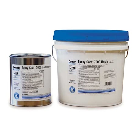 Devcon 2 gal. Floor Coating, High Gloss Finish, Light Gray, Water Base 12710