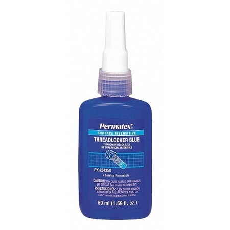 Permatex Threadlocker, Blue, Medium Strength, 50ml Bottle 24350