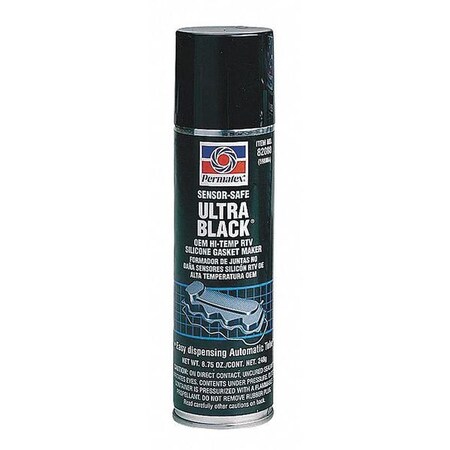 Permatex Increased Oil Resistance RTV Silicone, 8.75 oz. Automatic Tube(R), Black 82080
