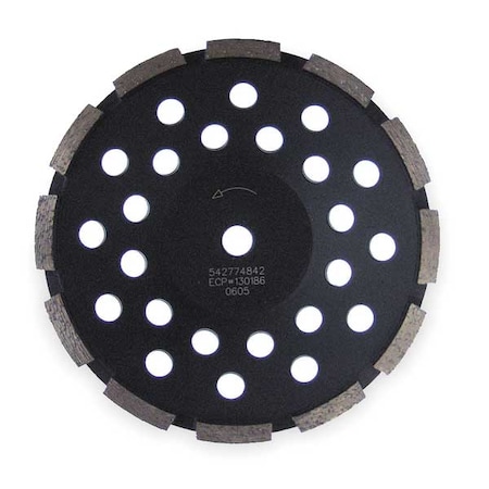 Husqvarna Segment Cup Wheel, Diamond, Sgl, 4x5/8-11 LW1-1