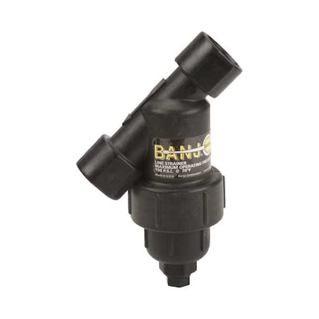 Banjo Y Strainer, 3/4" Pipe, FNPT x FNPT, Polypropylene, 150 psi LS075-40