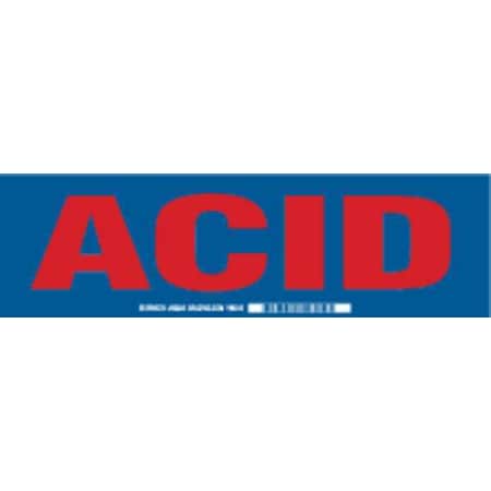 Brady Cabinet Label, 3-1/2 In. H, 12 In. W, 60284 60284