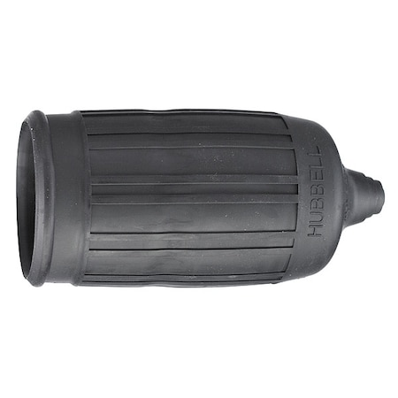 Hubbell Wiring Device-Kellems Boot, Weatherproof, Blk HBL6032