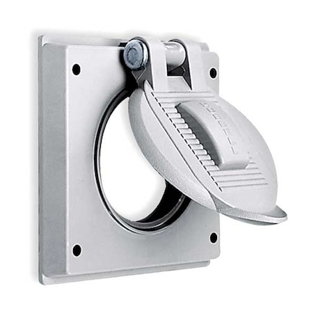 Hubbell Wiring Device-Kellems 2 -Gang Vertical Weatherproof Cover, 2-27/32" W, 4-9/16" H HBL7777A