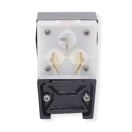 Hubbell Wiring Device-Kellems Straight Blade Plug, 10-50P, 50 A, 125/250V AC, 3 Pole, Screw Terminals, Non-Grounded HBL7977