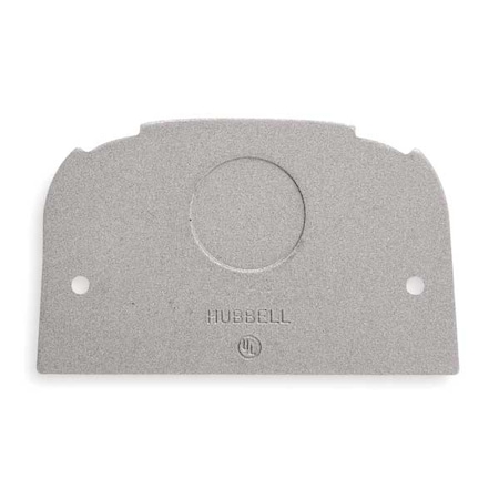 Hubbell Wiring Device-Kellems Box Cover, Floor Box Type, 1 Gang, Aluminum, Furniture Feed Cover Type SS309SF